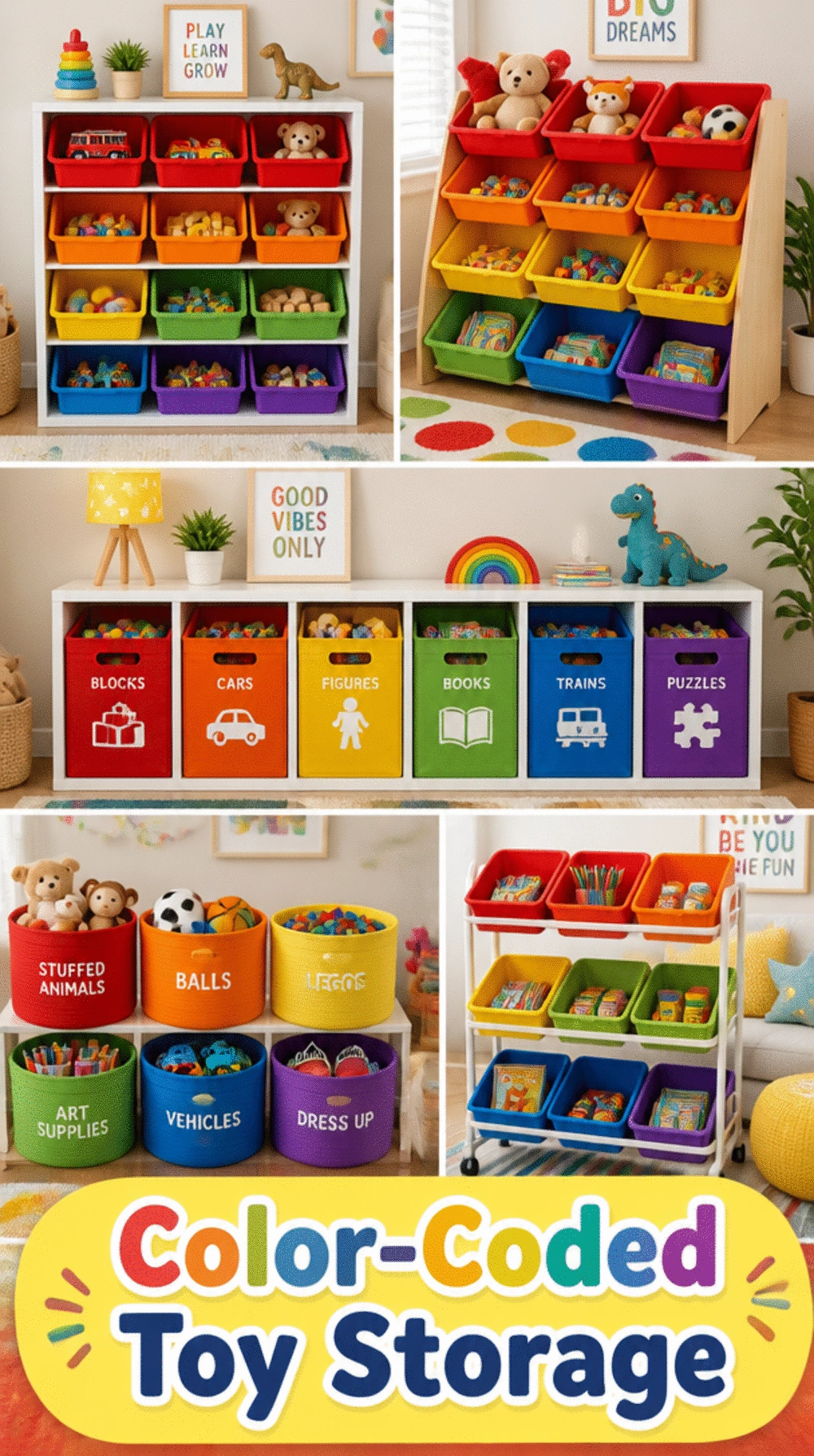 Why Color-Coded Toy Storage Is the Organization System Kids Can Actually Follow