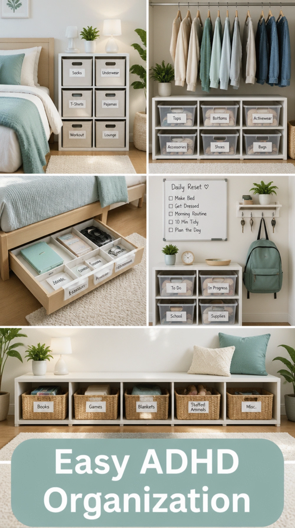 Why Low-Step Bedroom Systems Work Better for ADHD Than High-Maintenance Ones