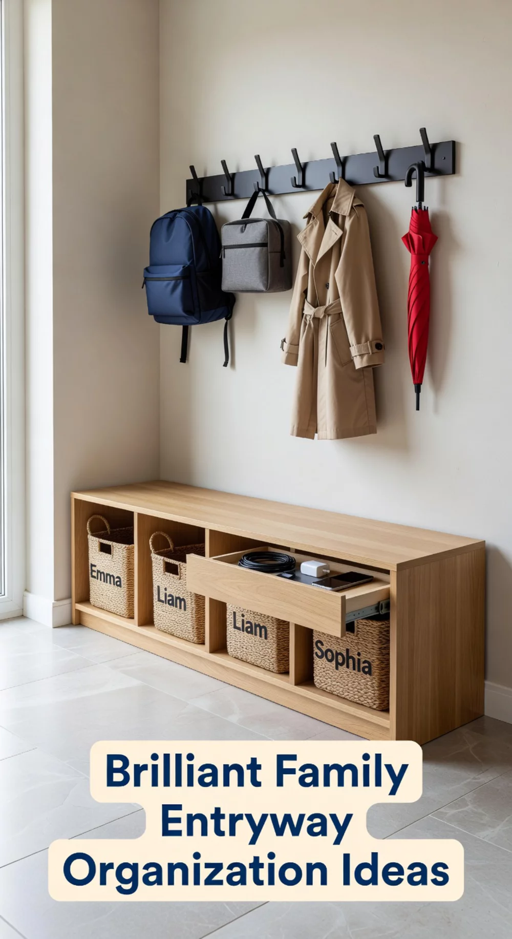 Brilliant Family Entryway Organization Ideas for Busy Mornings ...