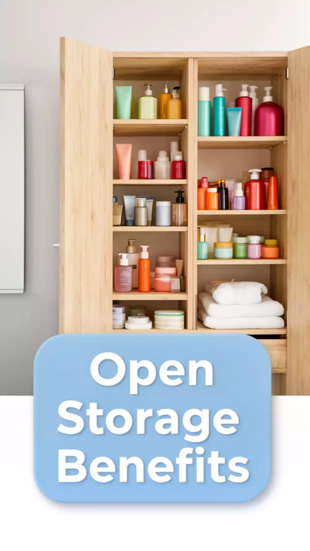 Why Open Bathroom Storage Works Better Than Closed Cabinets for ADHD Brains