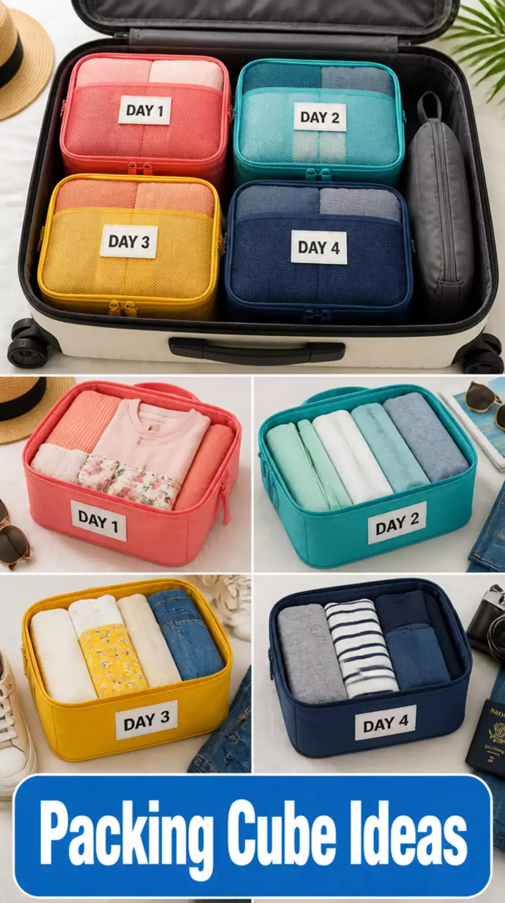 Packing Cube Set That Compresses a Full Week of Clothes into One Carry-On Bag