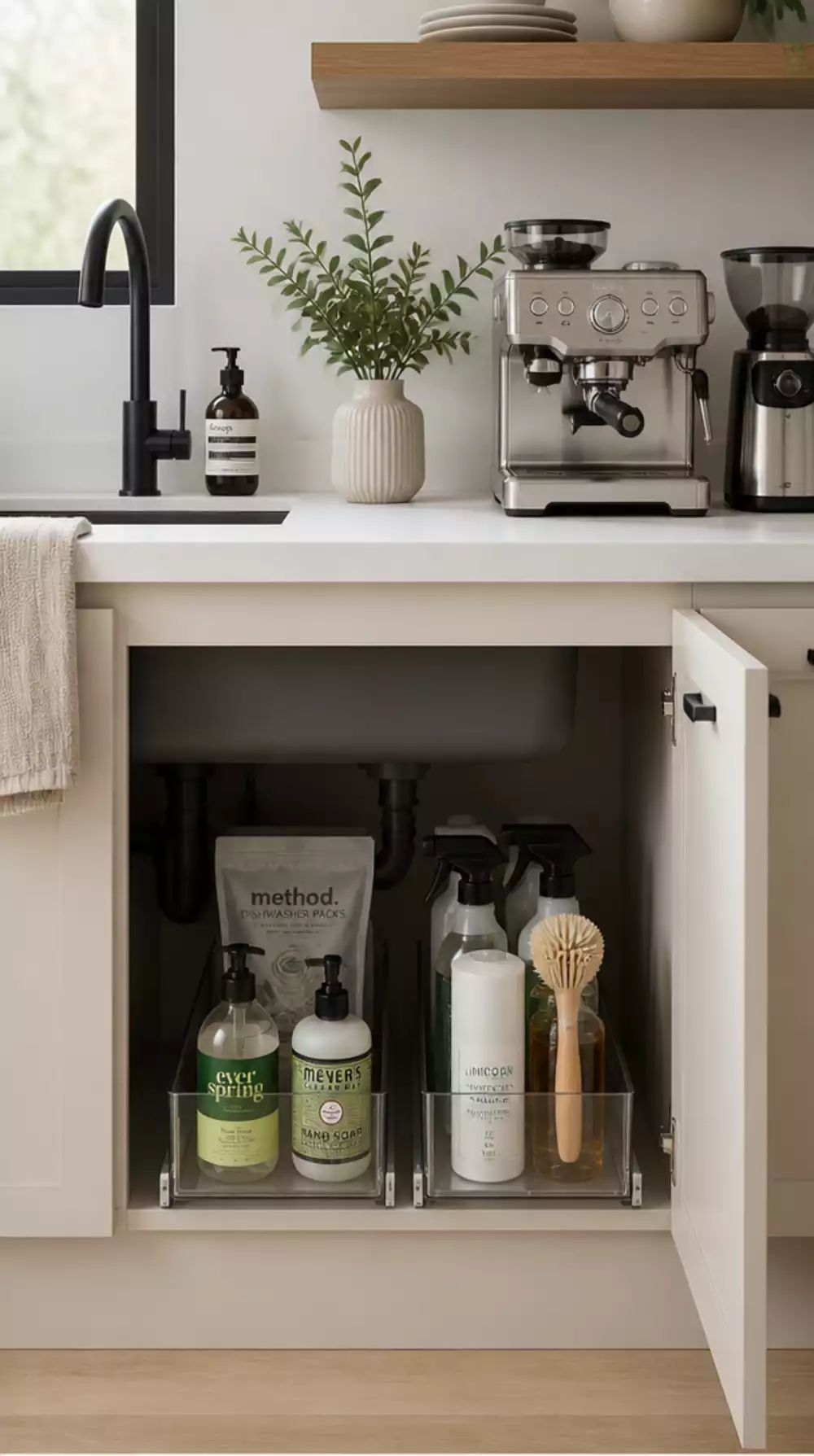 Kitchen Counter Minimalist Reset That Removes Every Non-Essential Appliance from View
