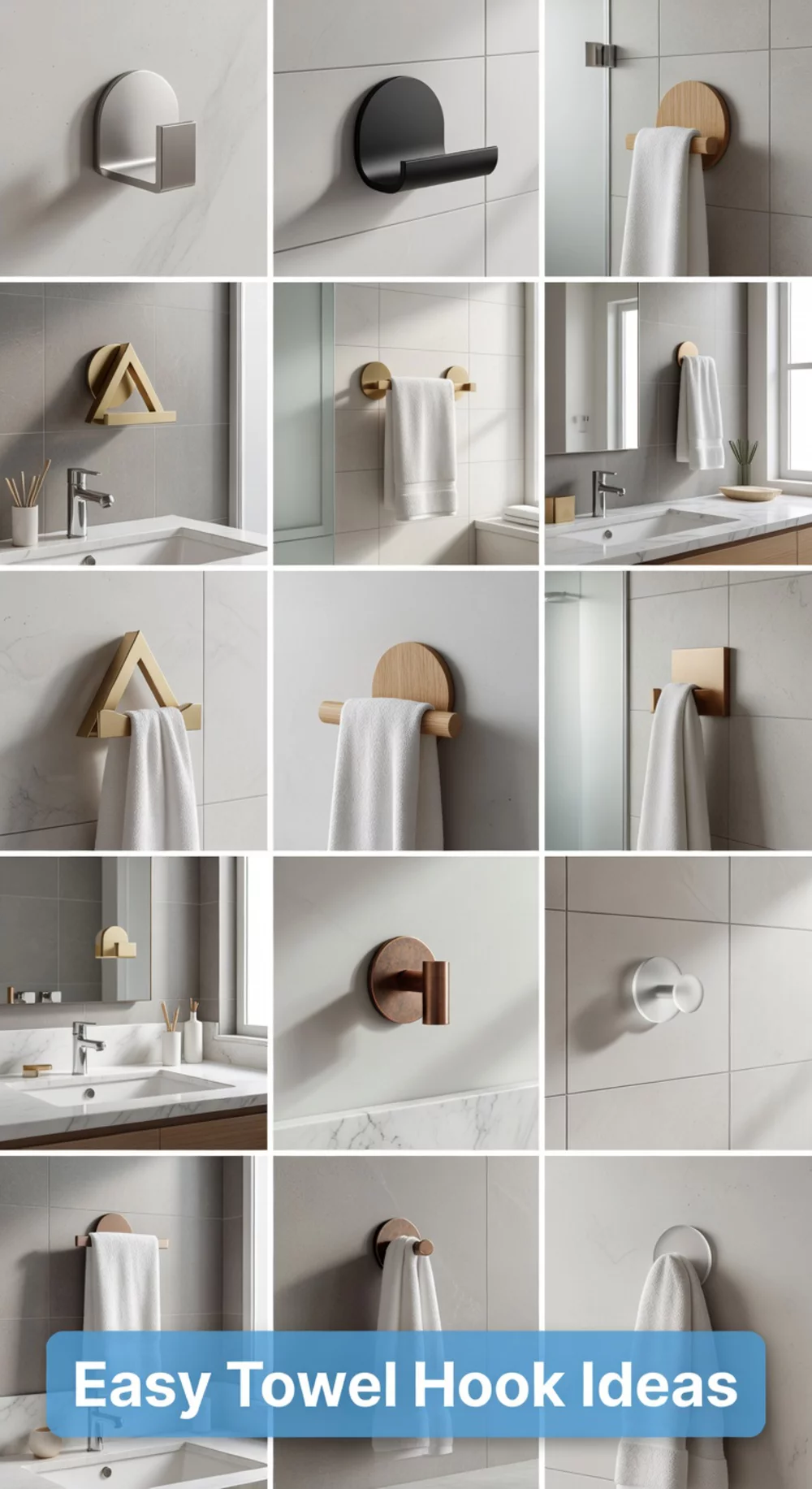 The Renter Bathroom Adhesive Hook Rail That Holds Towels Without Marking the Wall