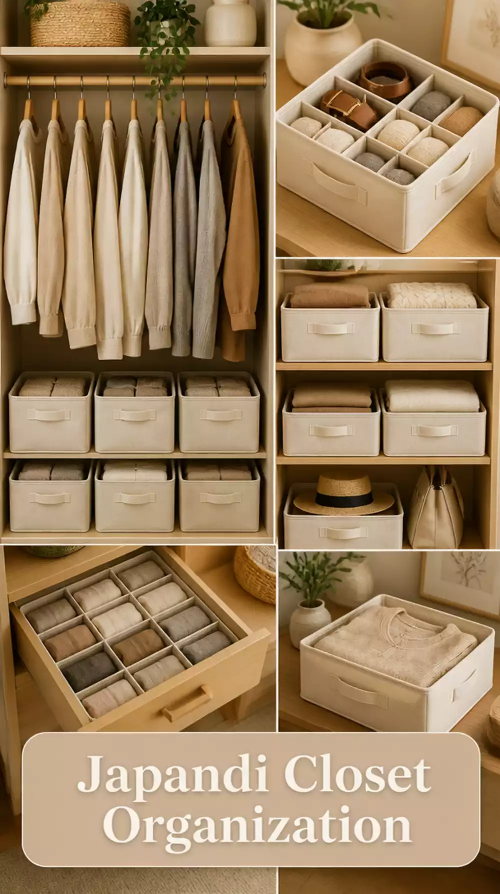 The Japandi Wardrobe Neutral Bin Set That Makes a Closet Feel Like a Calm Retreat