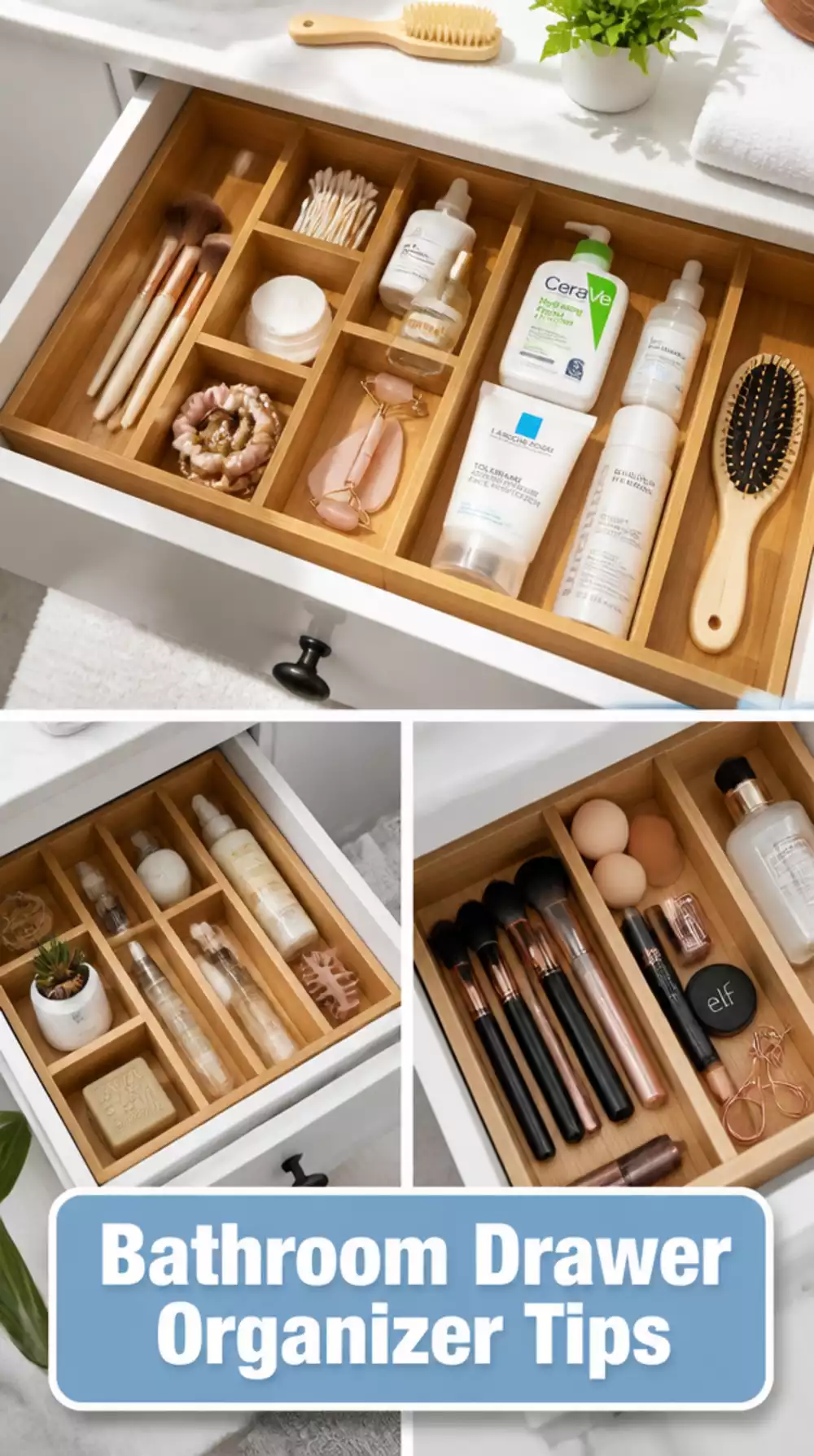 The Thrift Store Cutlery Tray Repurposed as a Bathroom Drawer Organizer Hack