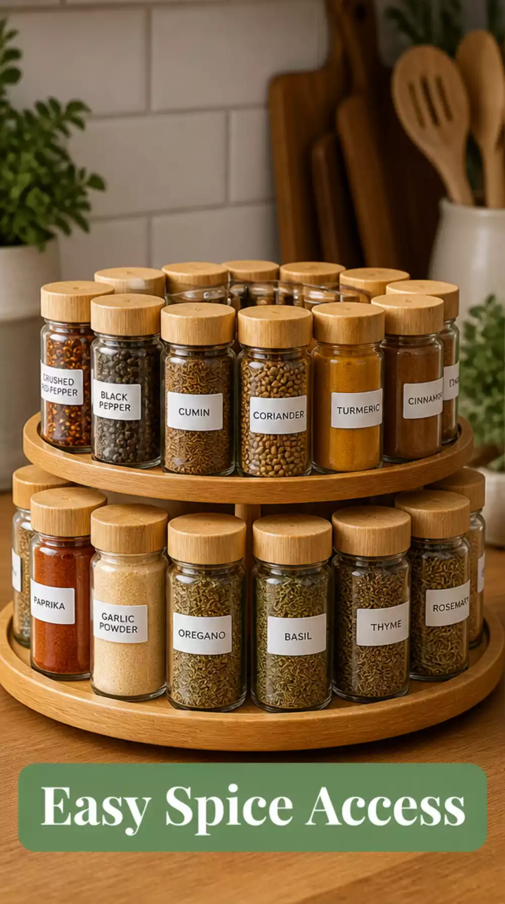 The ADHD Kitchen Lazy Susan Trick That Makes Finding Spices Instant