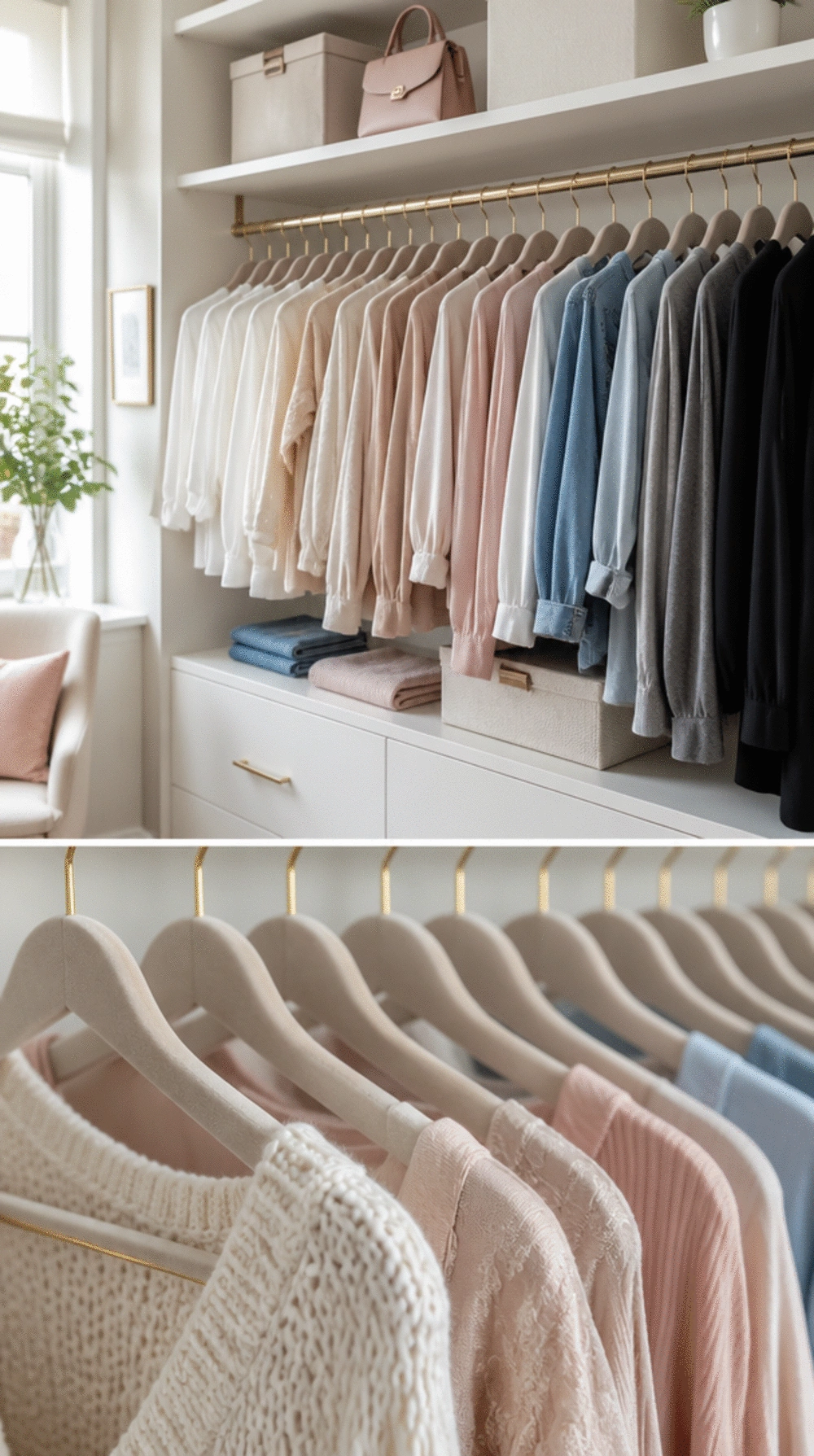 Closet Slim Velvet Hangers That Double the Hanging Space in Any Wardrobe