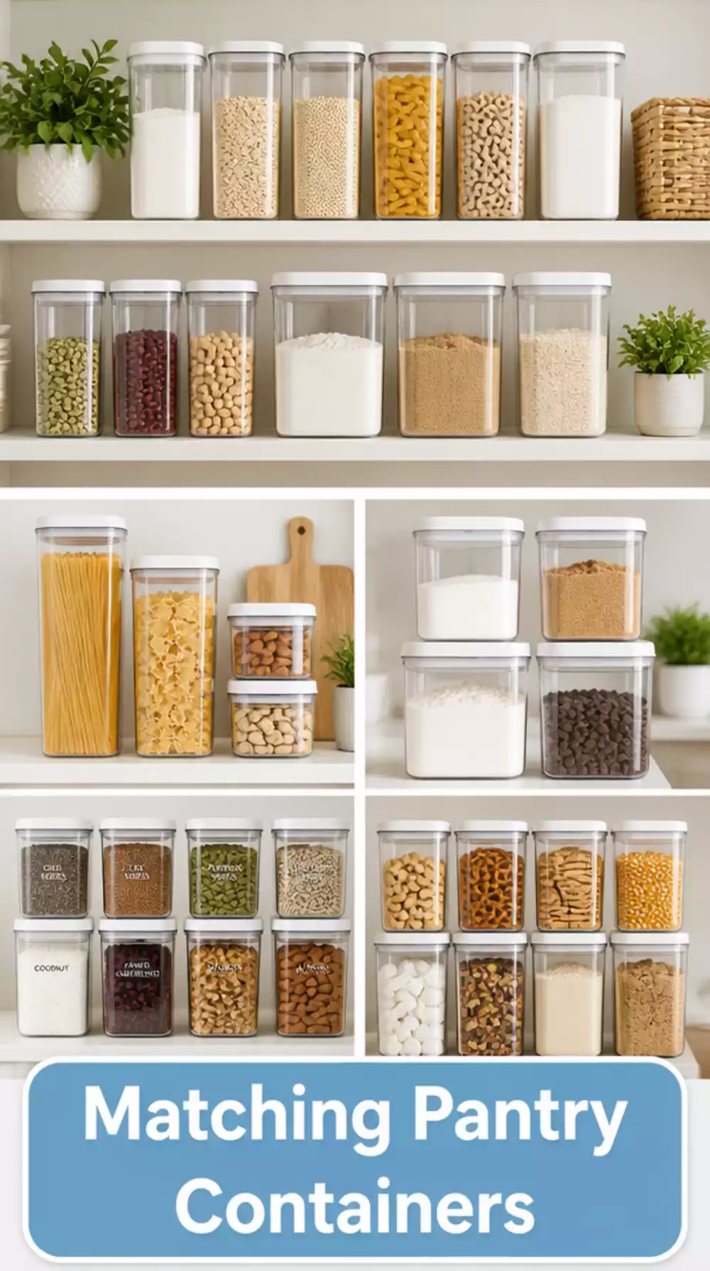 Why Pantry Containers That Match Each Other Make a Small Space Look Bigger