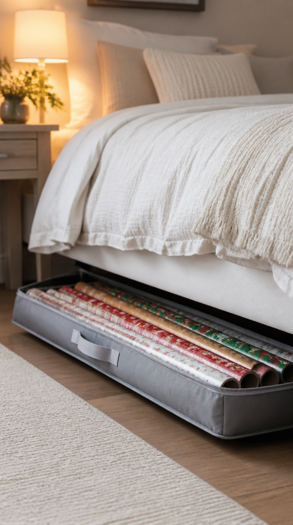 Gift Wrap Flat Paper Storage Sleeve Under the Bed That Protects Sheets from Creasing