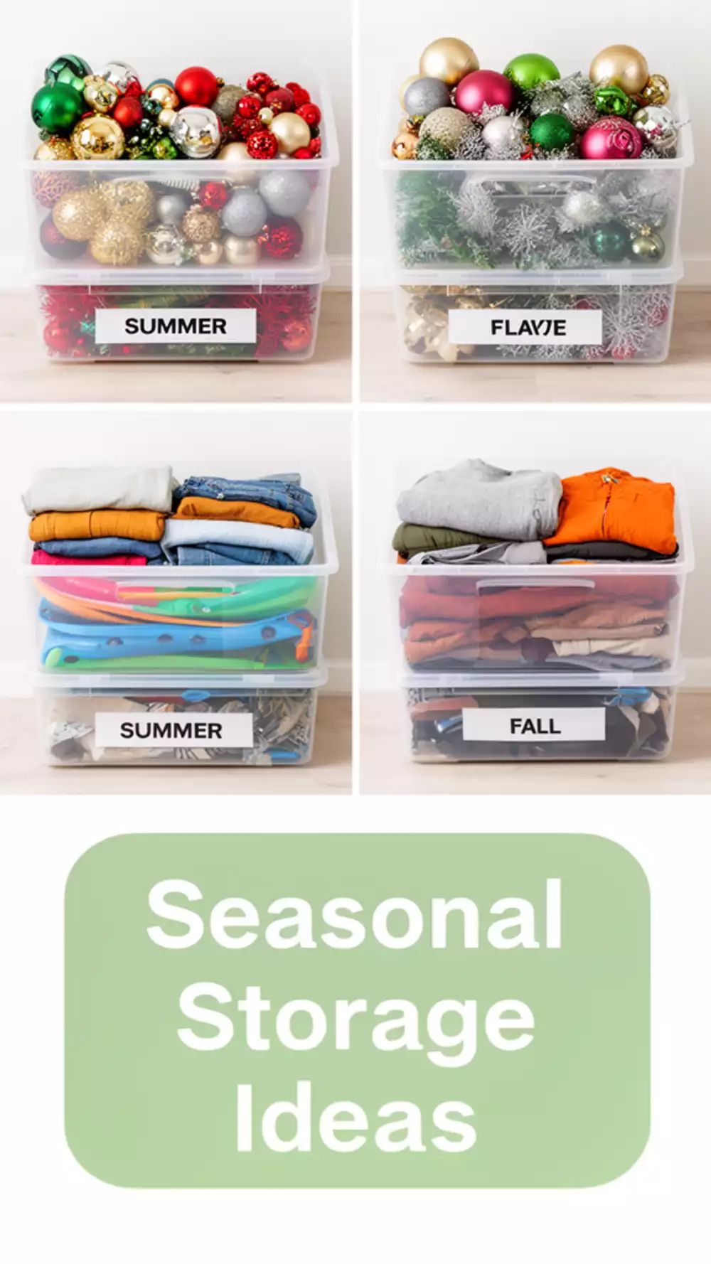 Home Seasonal Rotation Bin System That Swaps Items In and Out on a Fixed Schedule
