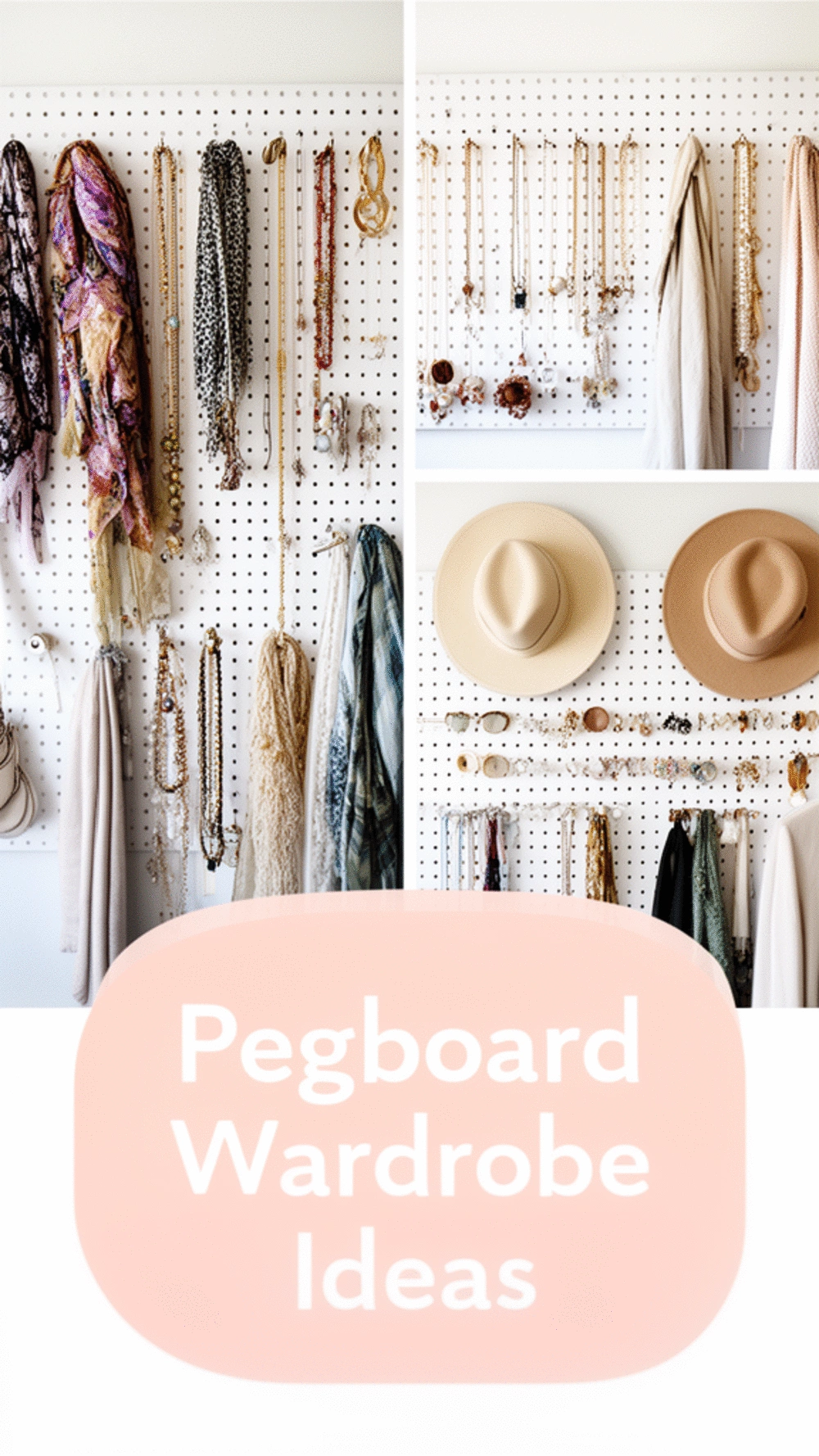 The DIY Bedroom Pegboard Wardrobe Back Panel That Hangs Accessories Inside the Door