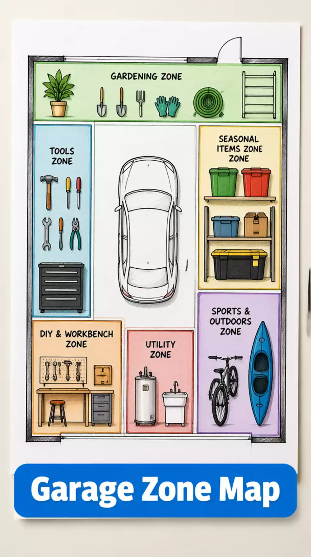 Why a Garage Zone Map Before Buying Shelves Changes the Whole Storage Setup