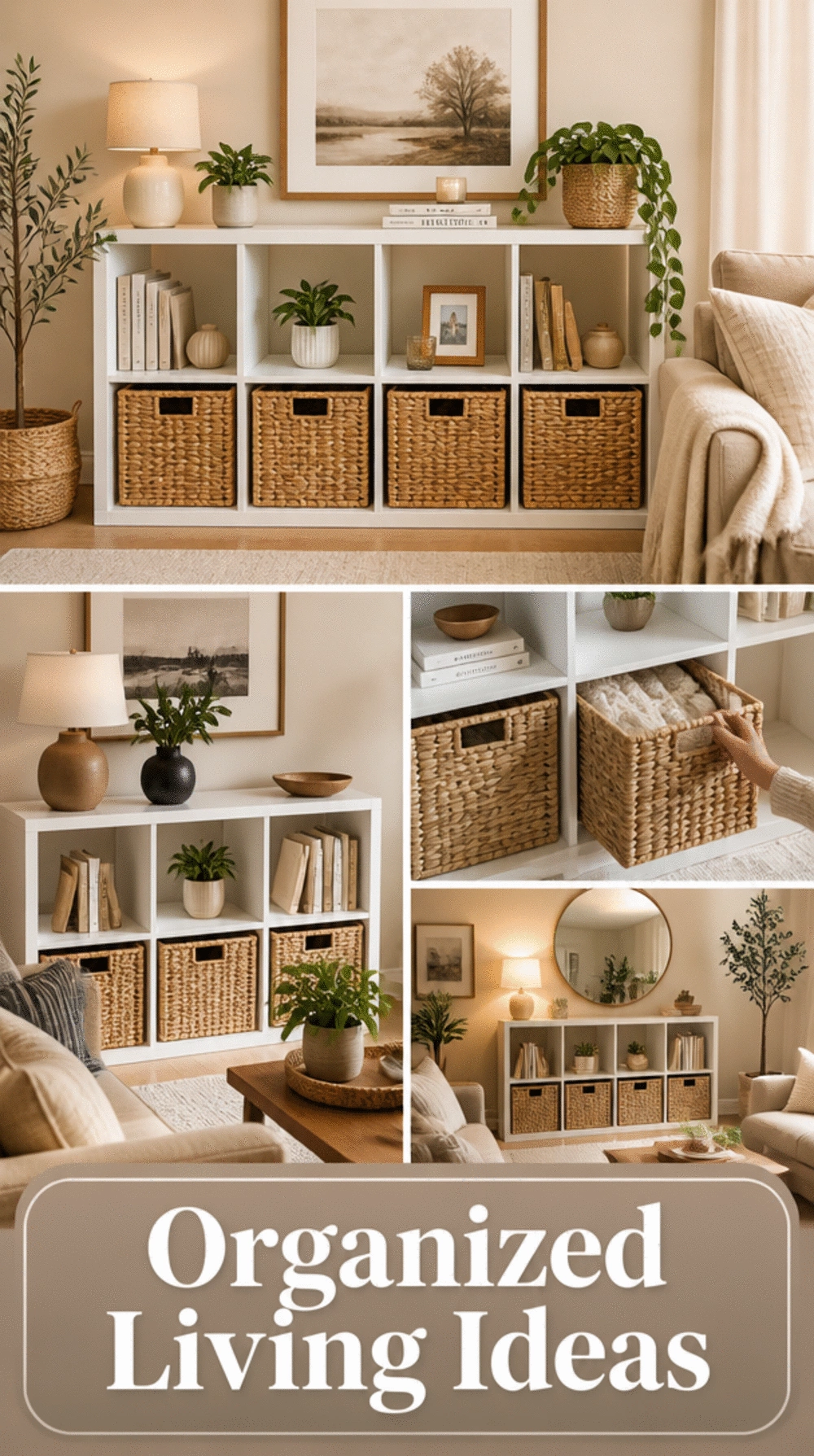 IKEA Kallax Shelf Unit That Turns Any Living Room Wall into Organized Display