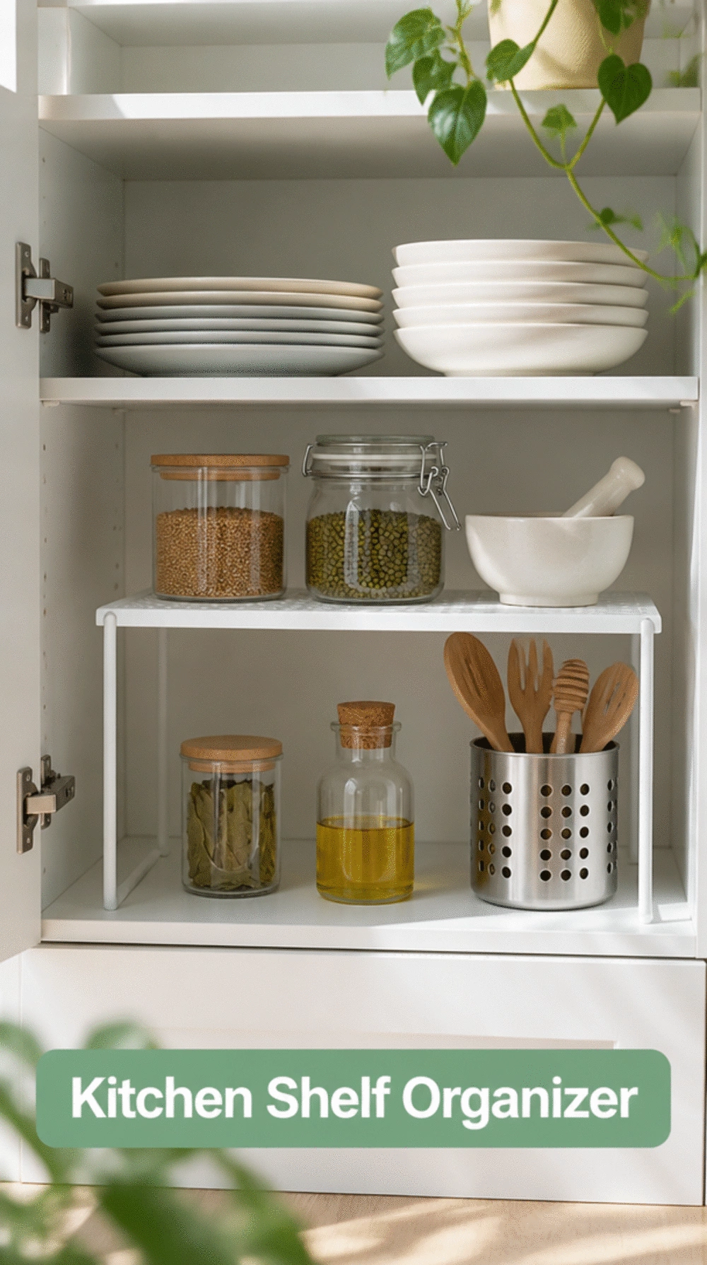 IKEA Variera Cabinet Insert Doubles Kitchen Cabinet Shelf Capacity
