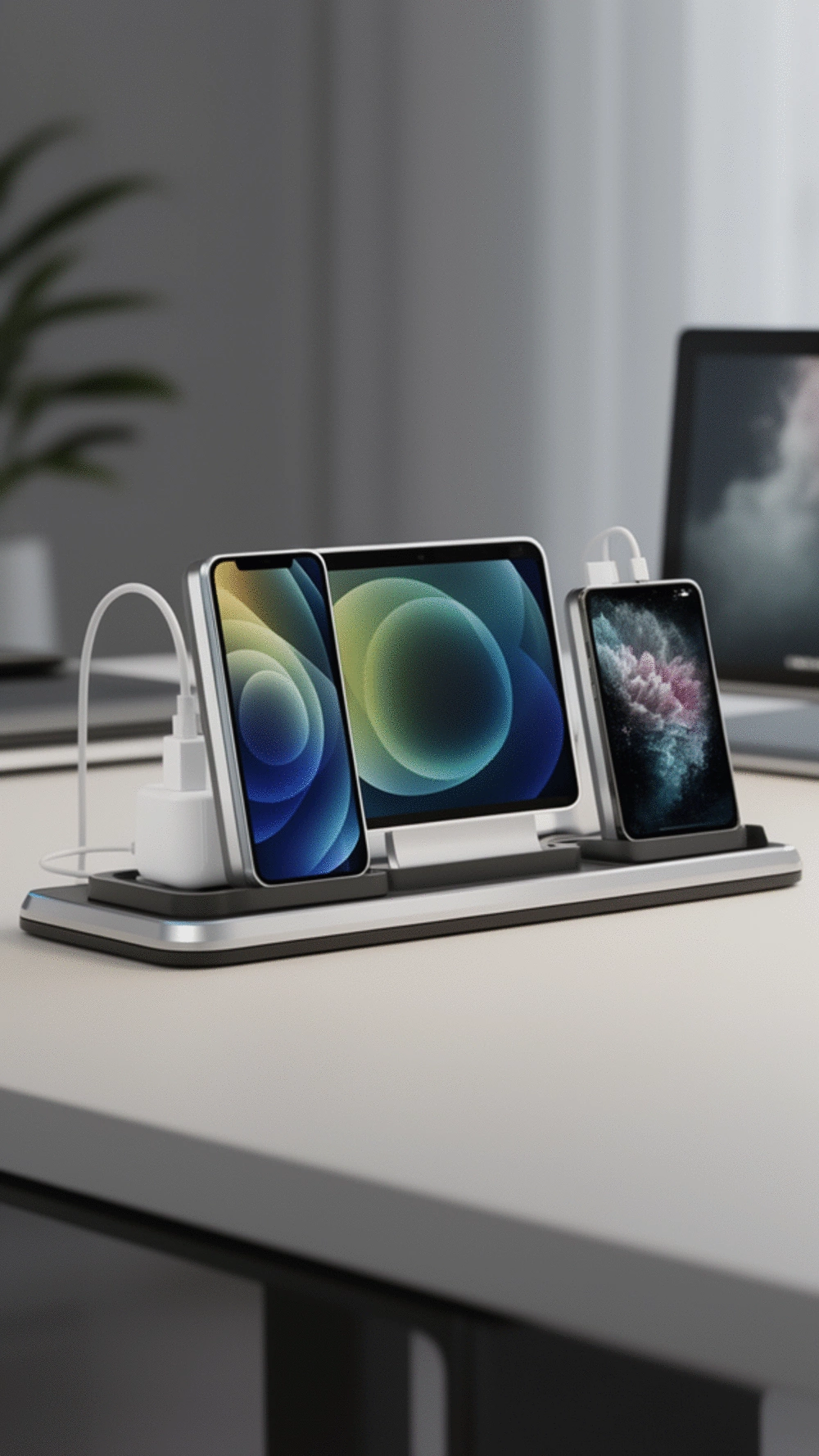 The Desk Charging Station Trick That Keeps Every Device Docked and Tidy