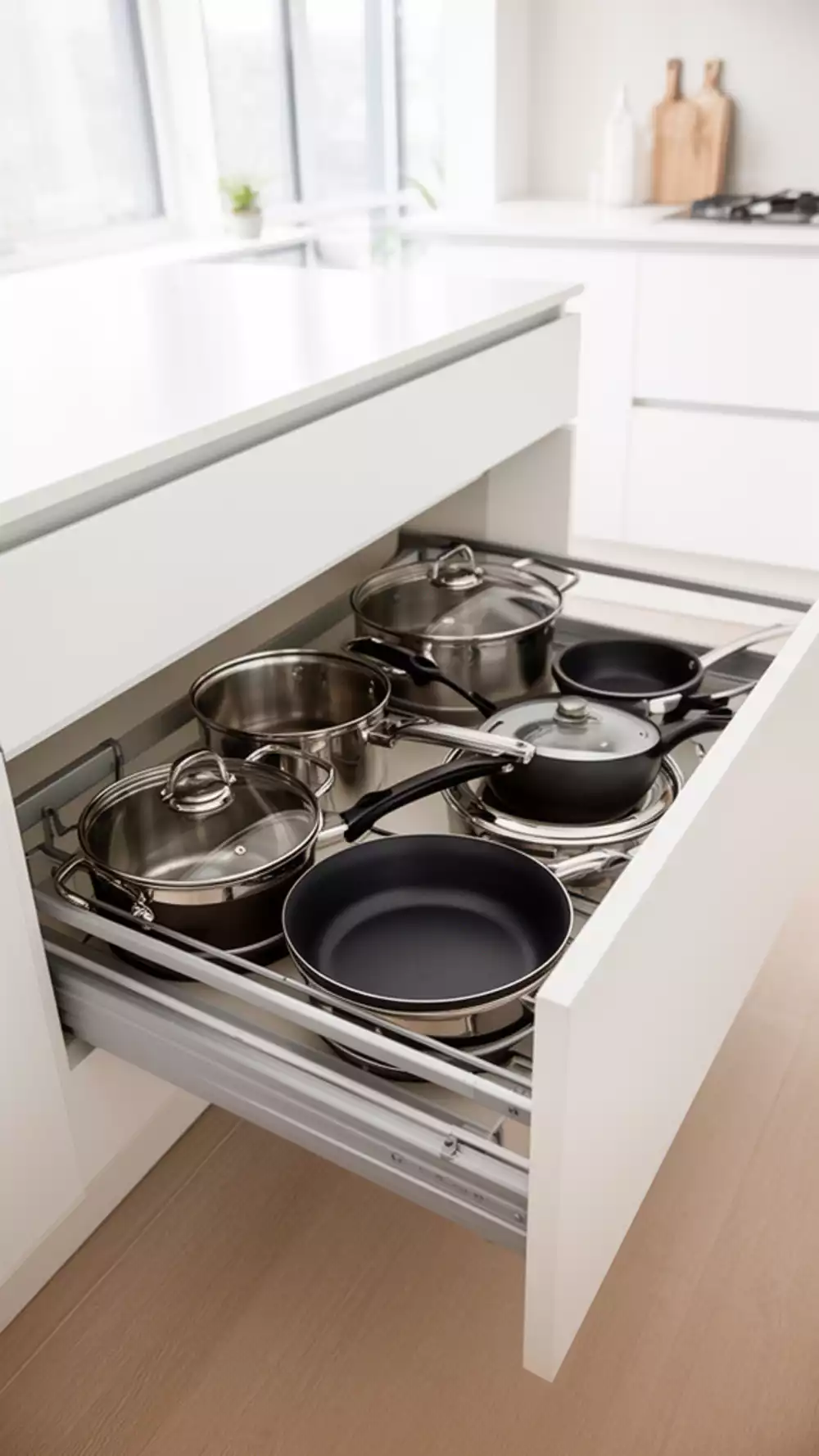 Easy Pull-Out Cabinet Organizer for Pots and Pans