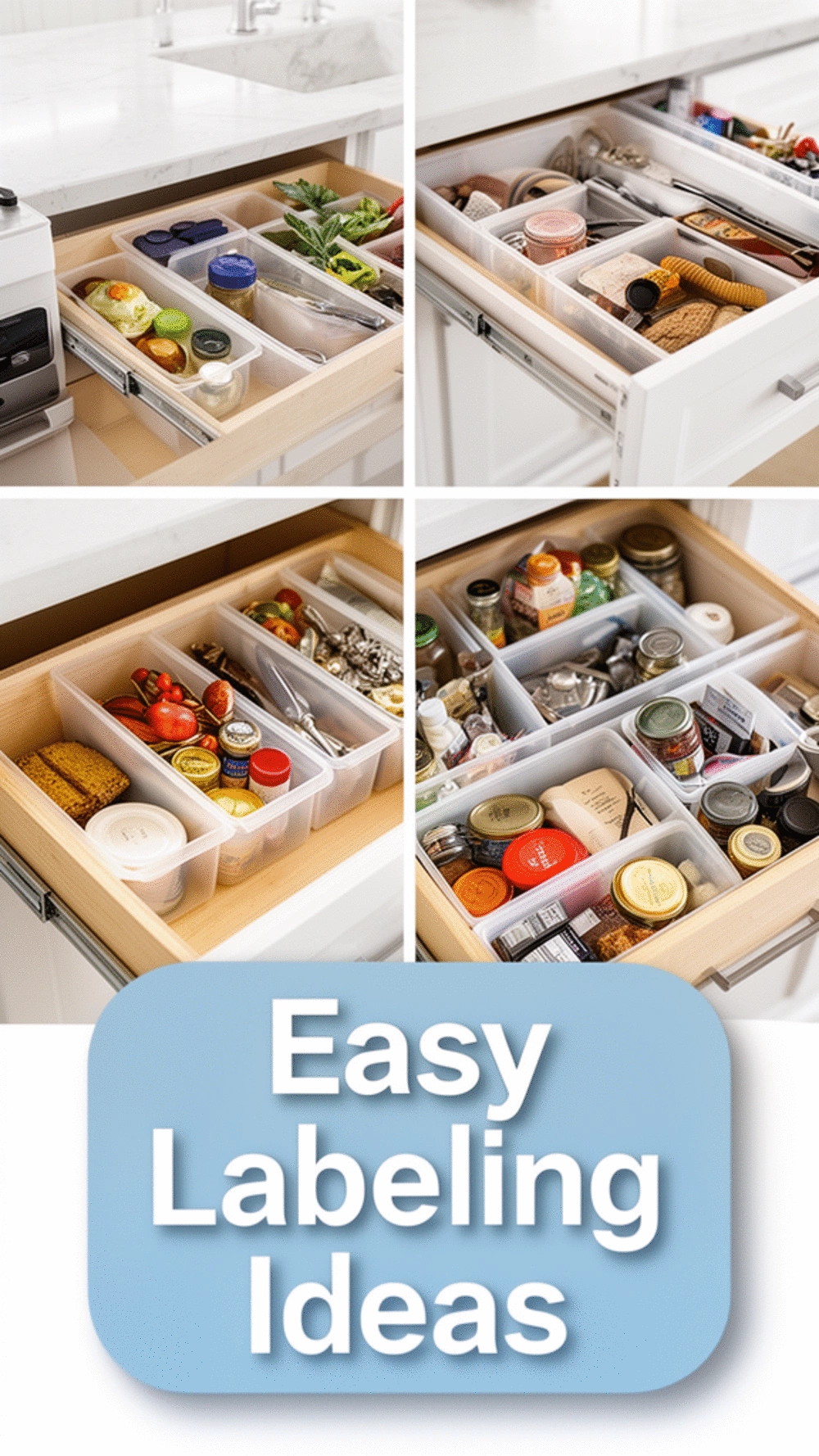 The Kitchen Drawer Label Strip Trick That Assigns Every Section a Single Category
