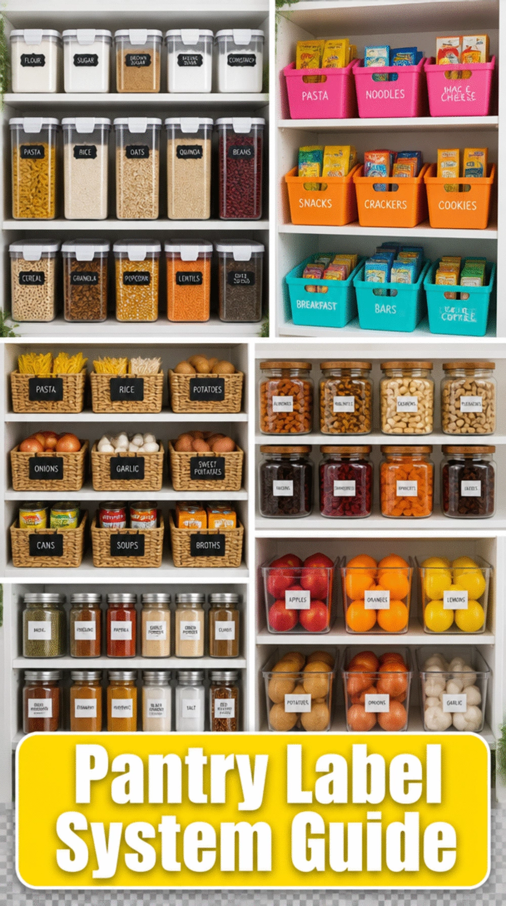 The Visual Pantry Label System That Works for ADHD Brains Specifically