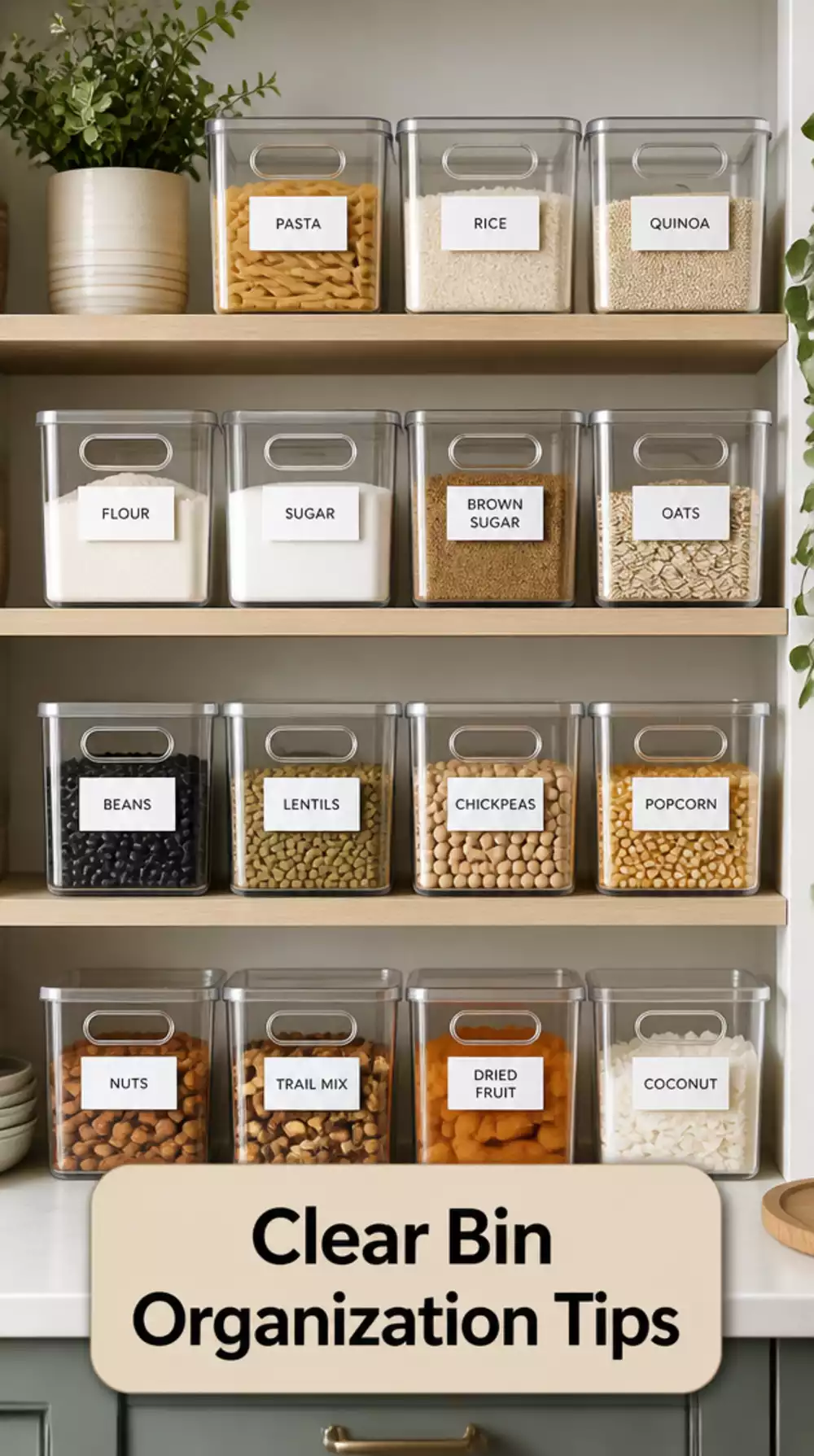 The Pantry Clear Bin Trick That Stops Food from Getting Lost at the Back