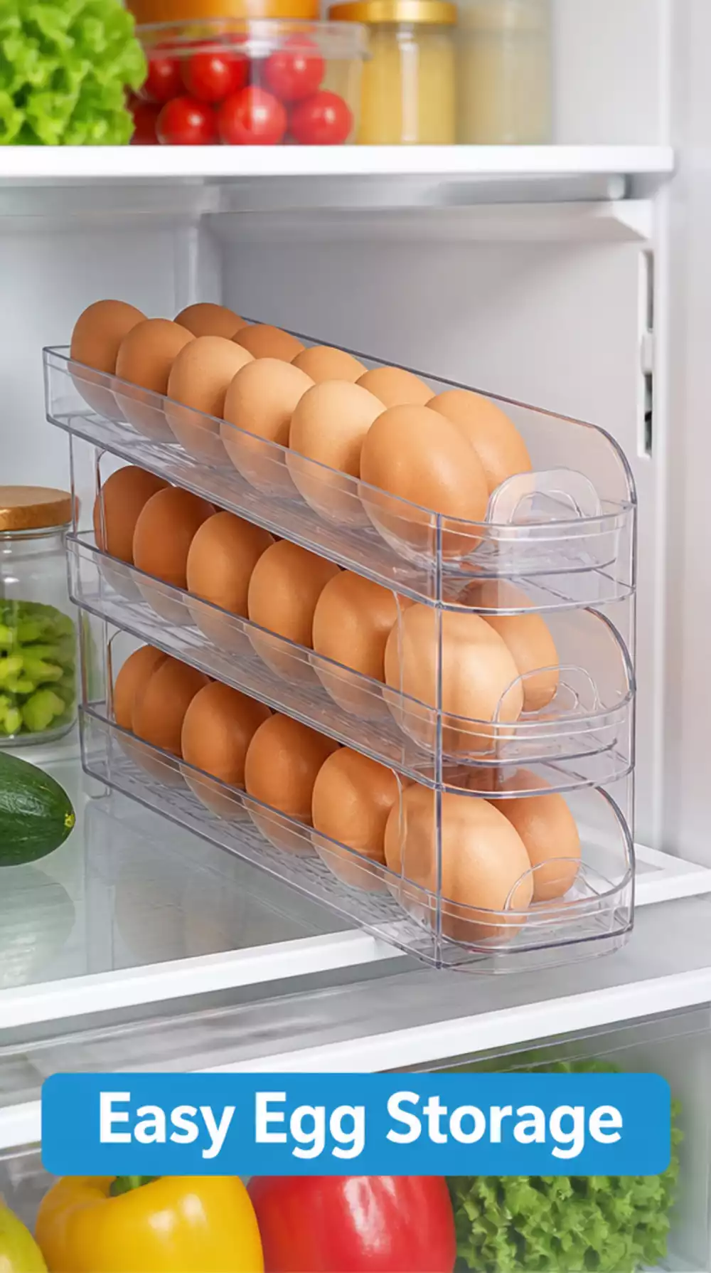 The Fridge Egg Holder Tray That Frees Up the Original Carton Space Completely