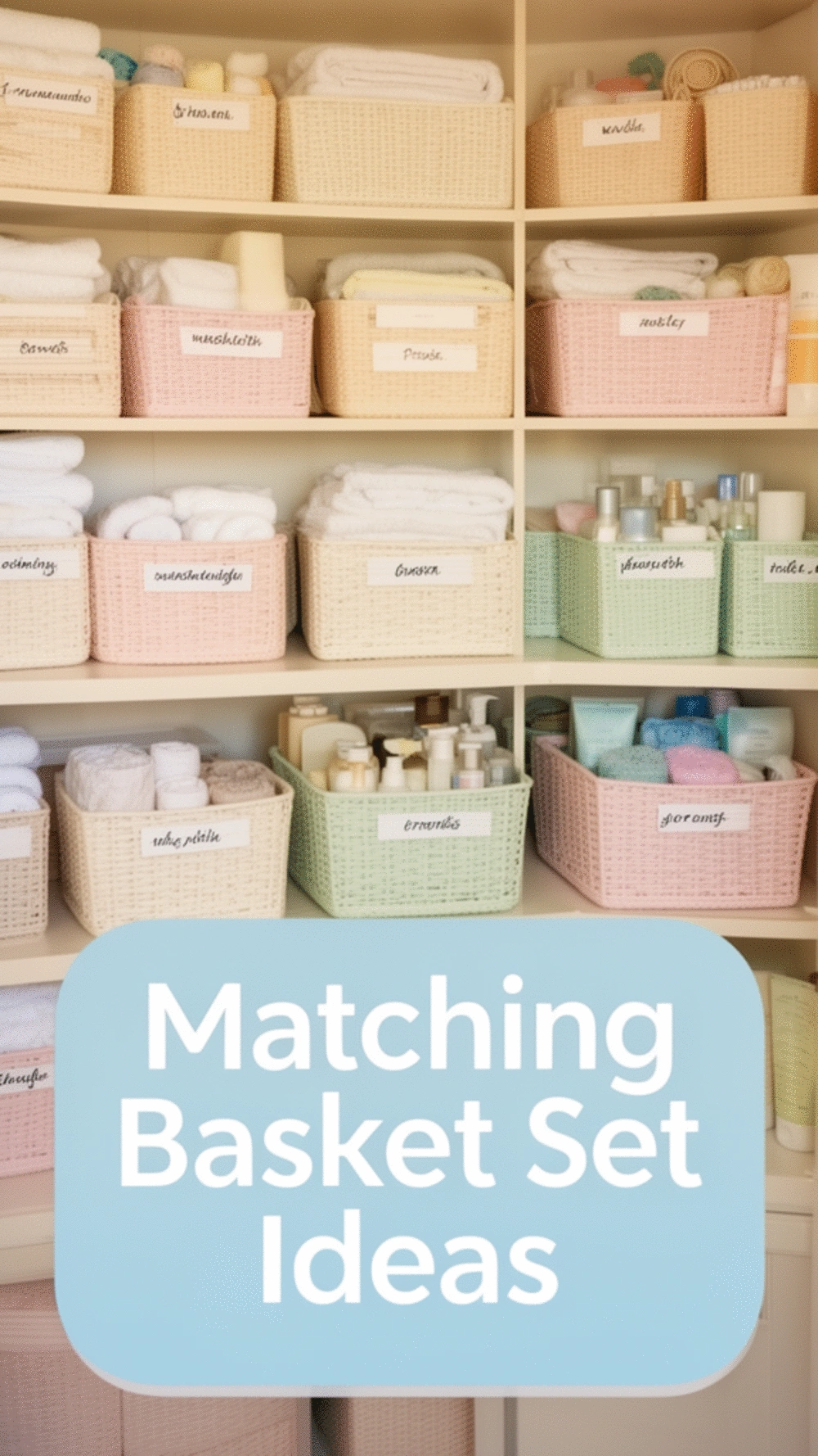 The One Matching Basket Set That Makes a Messy Linen Closet Look Intentional