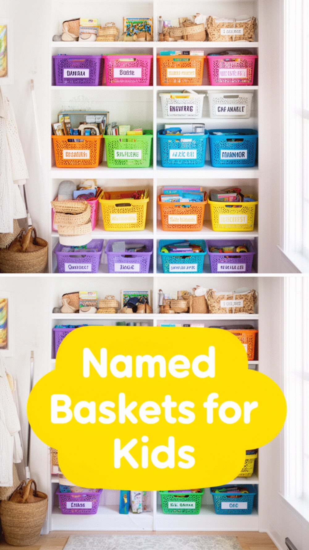 Why a Named Basket for Each Family Member Fixes the After-School Clutter Chaos