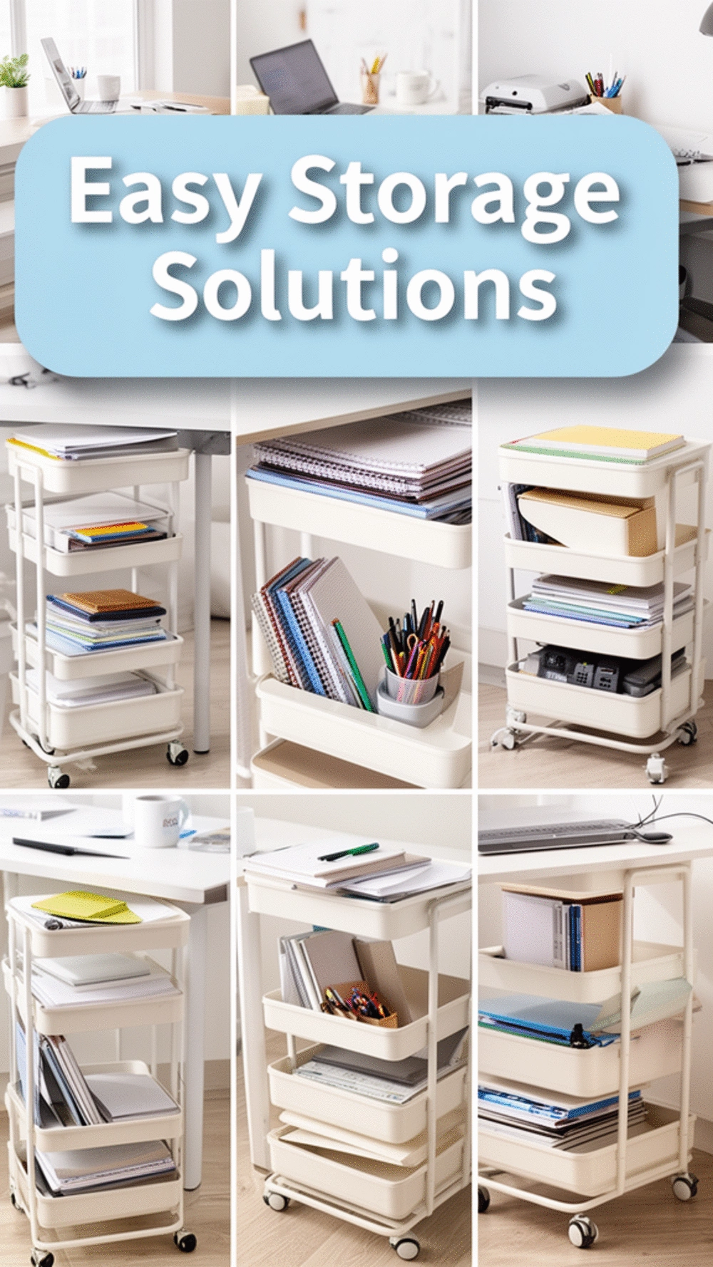 The Home Office Under-Desk Rolling Cart That Adds a Full Cabinet of Storage