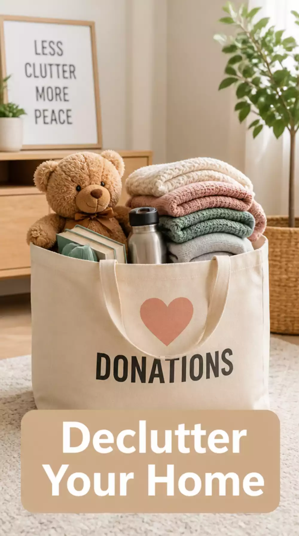 Home Minimalist Donation Habit That Finds One Item to Remove from Every Room Weekly