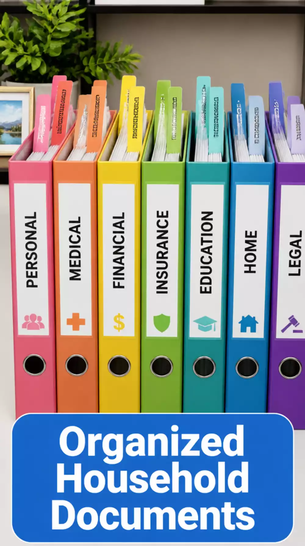 Home Office Labelled Binder System That Organizes Every Household Document Category