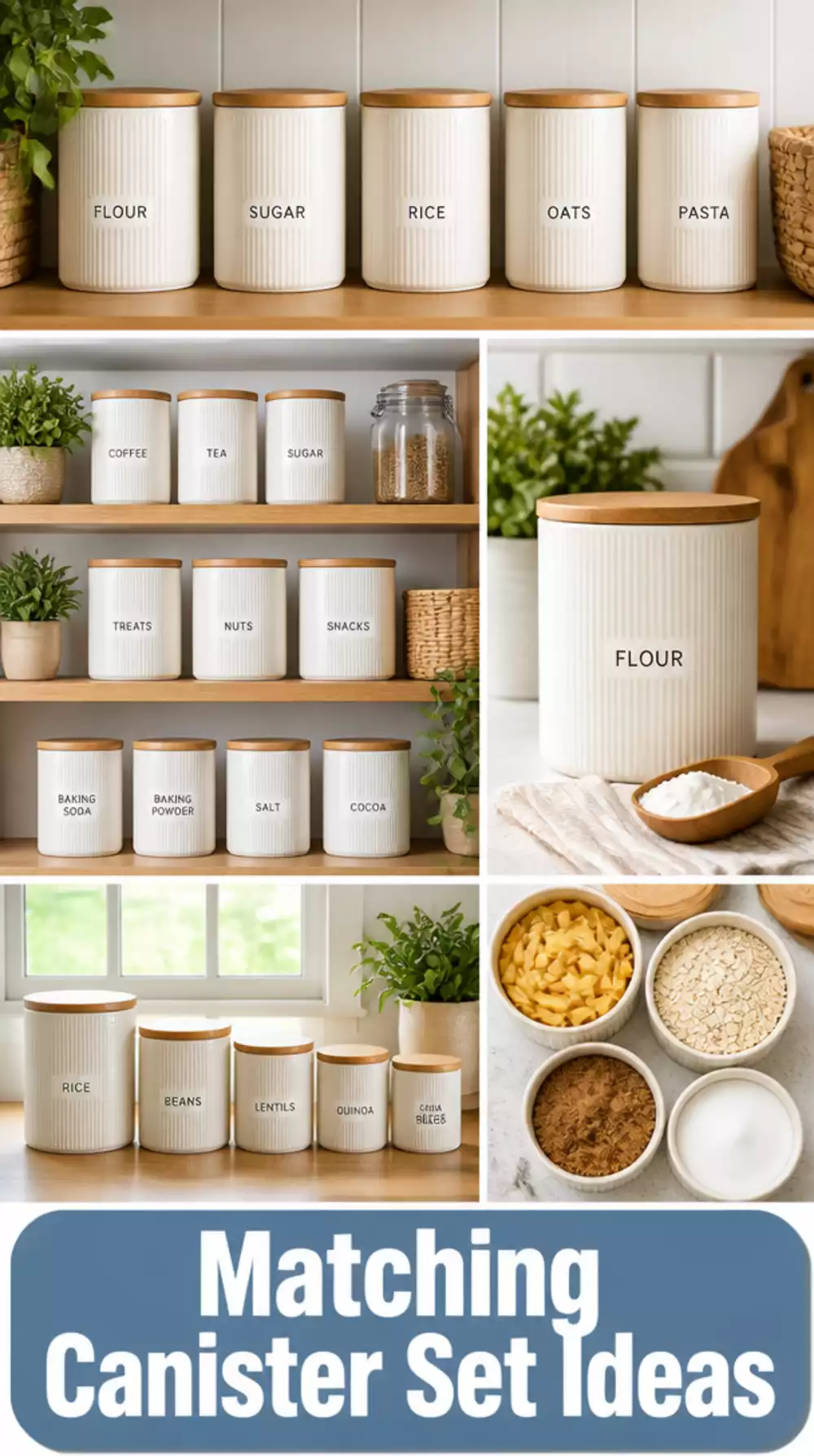 Pantry Matching Canister Set That Makes Every Shelf Look Pulled Together