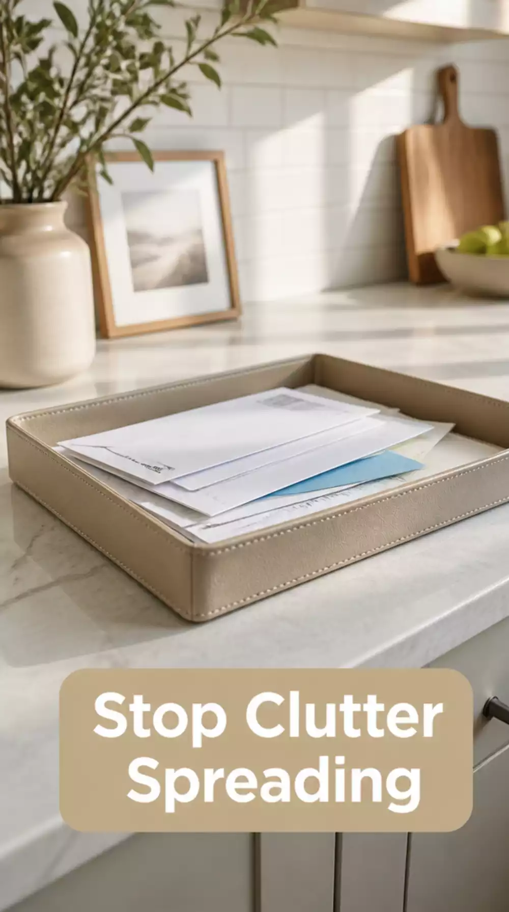 Why a Single Home Office Paper Landing Tray Stops Clutter Spreading to the Kitchen
