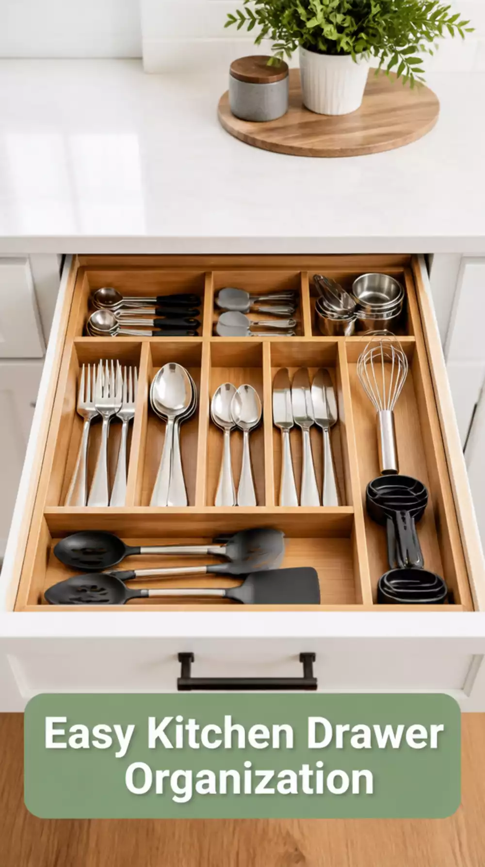 Kitchen Drawer Minimal Organizer That Removes the Need to Search for Anything
