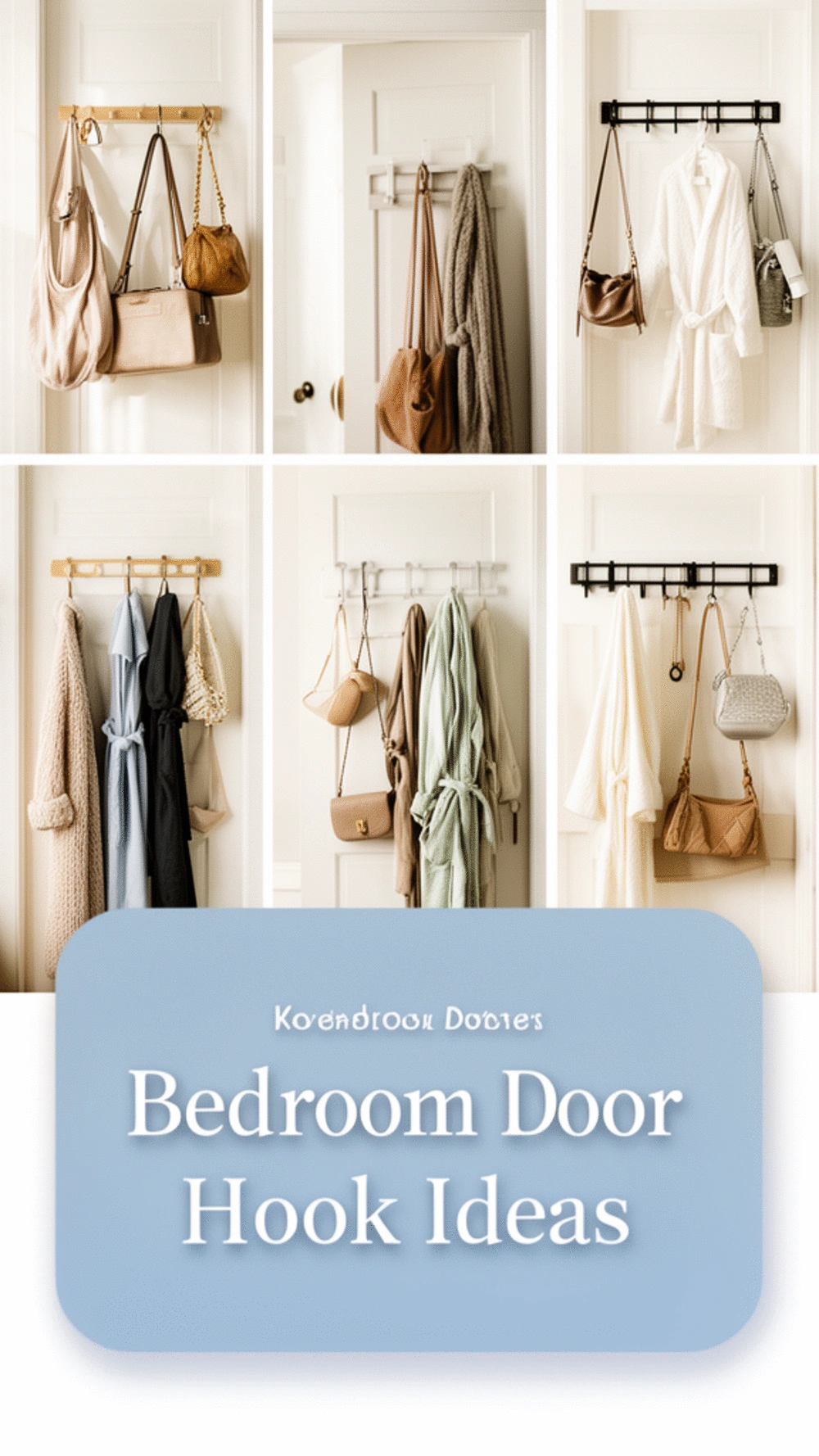 The Bedroom Door Hook Rail That Adds Storage Without a Single Nail Hole