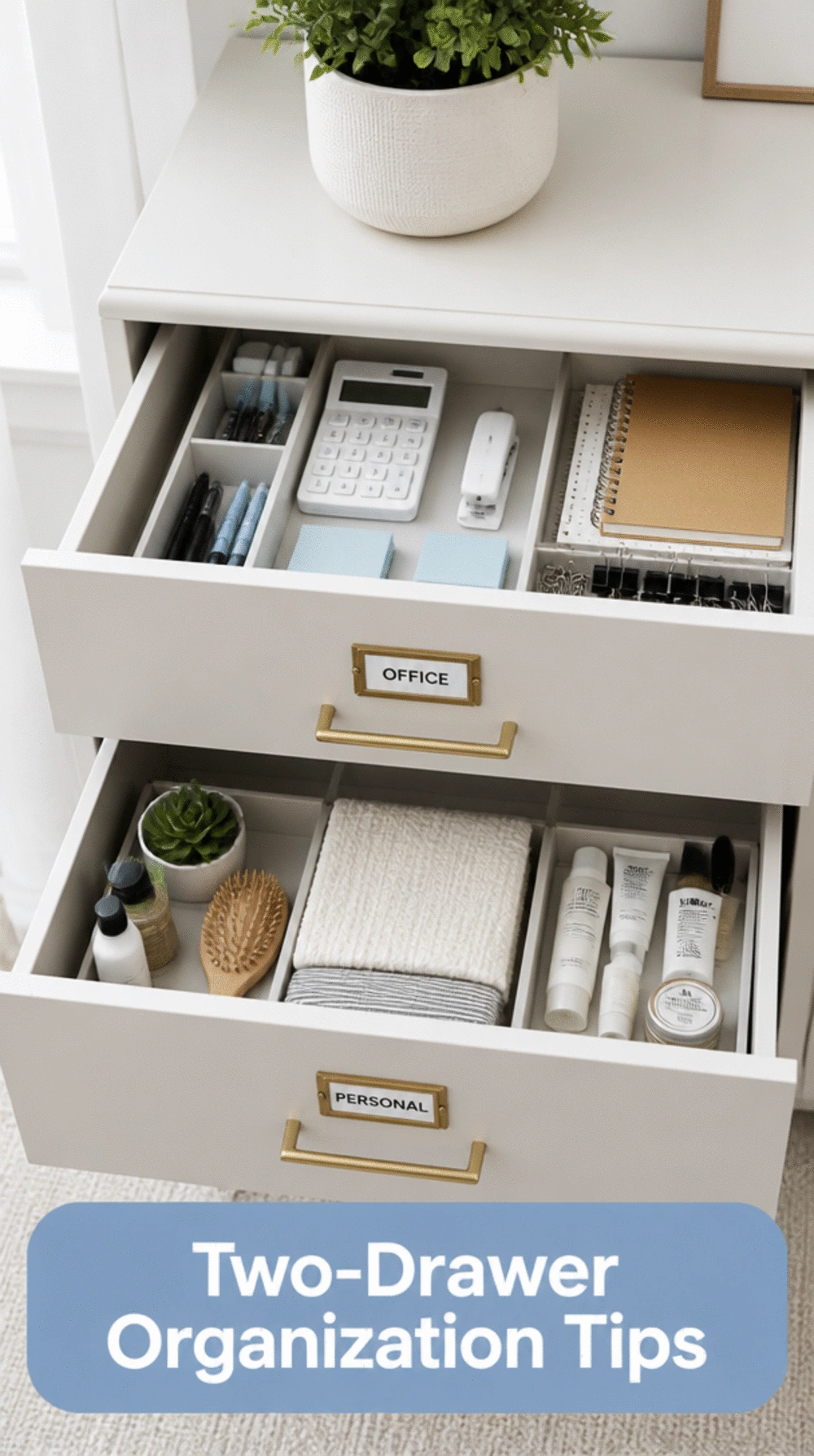 The ADHD Home Office Two-Drawer Rule That Stops Every Drawer Becoming a Junk Drawer