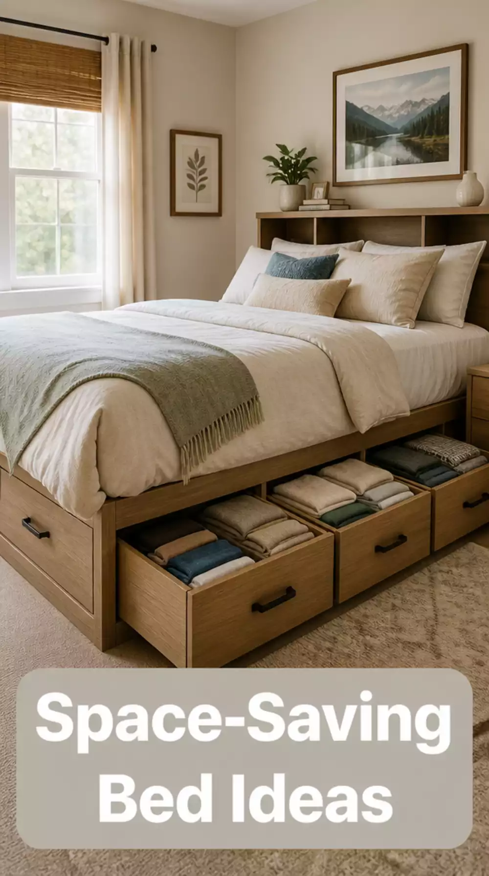 The Tiny Home Bed with Built-In Drawers That Replaces a Separate Dresser Entirely
