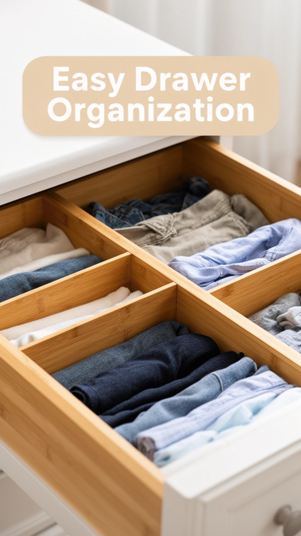 Bedroom Dresser Bamboo Drawer Dividers That Separate Every Clothing Type