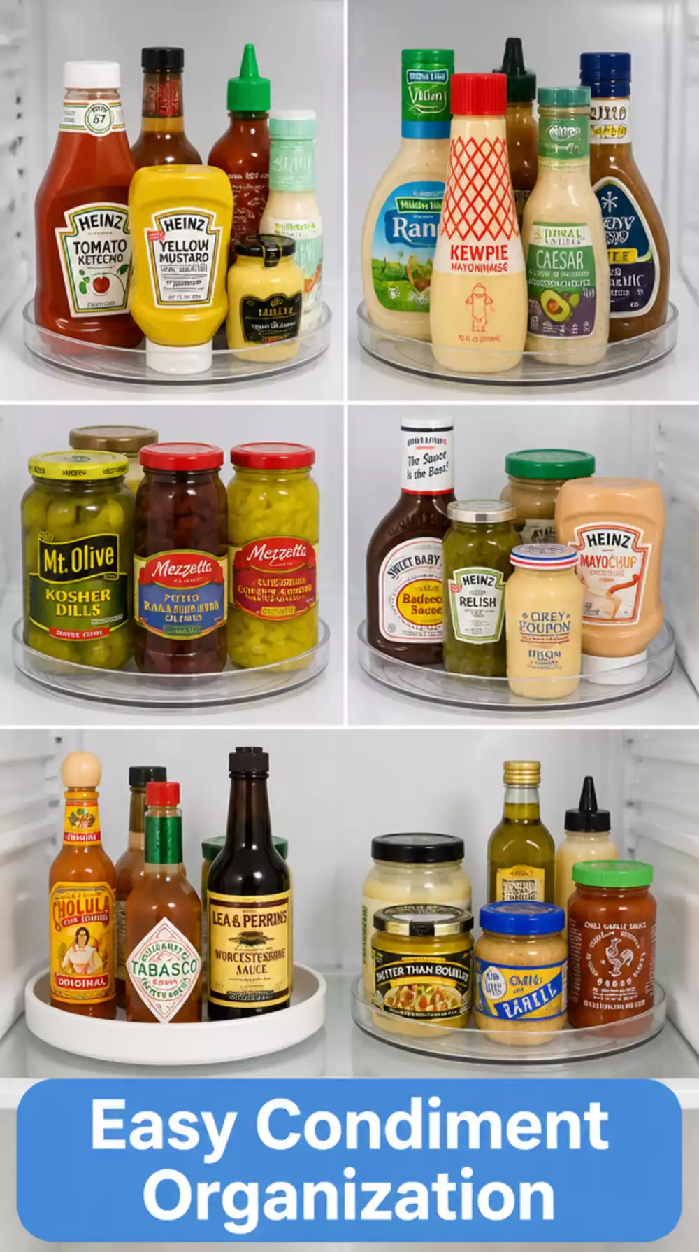 Fridge Turntable That Stops Condiments Getting Pushed to the Back Shelf